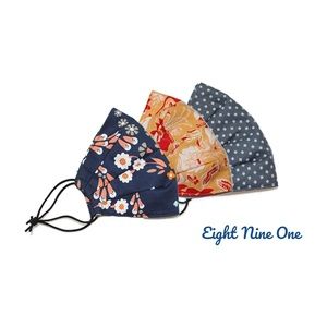 100% Cotton Reusable Adult 2 Layer Face Mask Cover